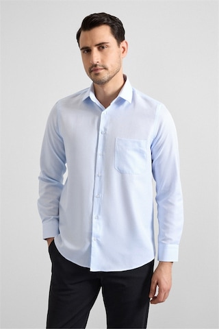 Süvari Buz Mavi Regular Klasik Yaka Casual Gömlek Gm2025300050-m01 Buz Mavi