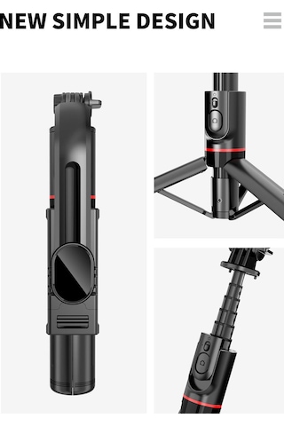 L12 Işıklı Selfie Çubuğu 3 Renk Uzaktan Kumandalı 116 Cm Tripod Ö