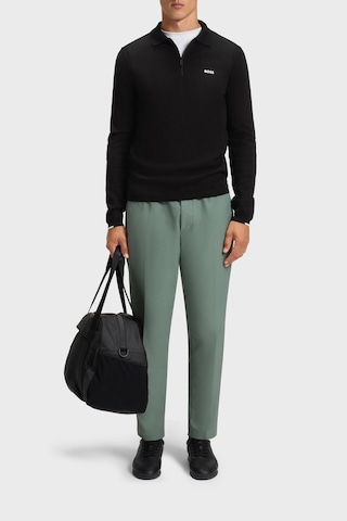 Boss Erkek Polo Yaka Kazak 50551688 001 Siyah Siyah
