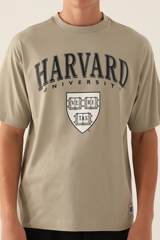 Harvard Veritas Açık Haki Erkek T-shirt 5274-42859 Açık Haki