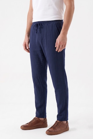Mösyö Erkek Baggy Kalıp Müslin Kumaş Pantolon Bgl-st05592 Lacivert
