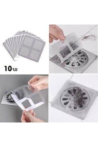 Buffer 10'lu Banyo Ve Mıutfak Lavabo Koku Önleyici Ve Haşere Böcek Önleyici Gider Filtresi