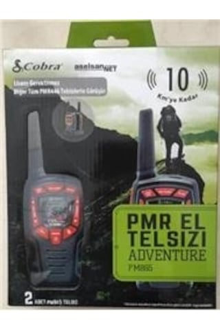 Aselsan Pm-865 Pmr El Telsizi 2li Paket 8 Kanal+121 Alt Kanal 8 Km Kdo