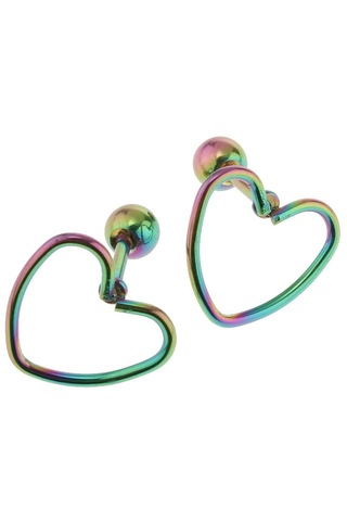 Homyl 10 Adet 16g Yıldız Şekli Küpe Dil Çok Renkli