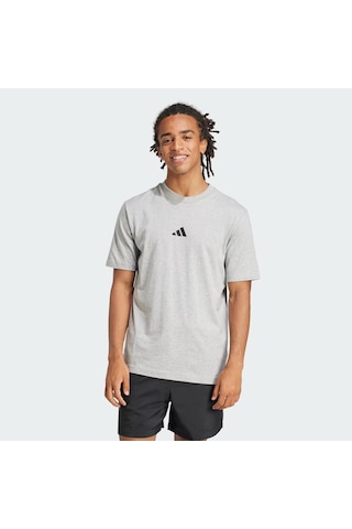 Adidas Essentials Small Logo Single Jersey Erkek Tişört C-adıjf1091e50a00 Gri
