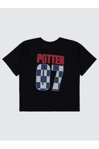 Harry Potter Erkek Çocuk Tişört 10-13 Yaş Siyah Siyah