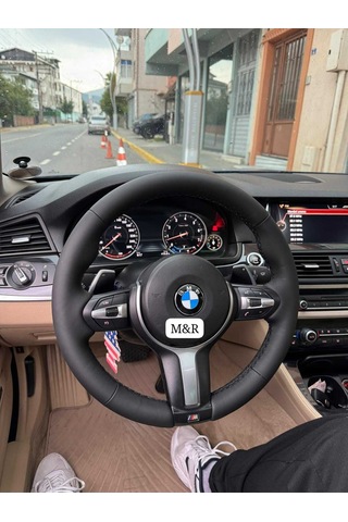Bmw F30 M Kaplama Deri Direksiyon Kılıfı Siyah