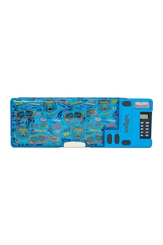 Smiggle Eclipse Açılır Kalem Kutusu Orta Mavi Pop-out Mekanizmalı, Hesap Makinesi Ve Kalemtıraşlı