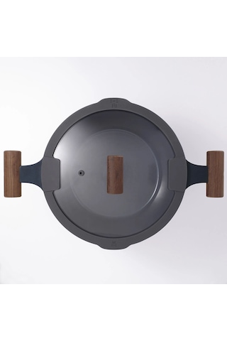 Ikea Klıppfısk Kapaklı Tencere 5 L 24 Cm Kahverengi - Lacivert 2 Parça