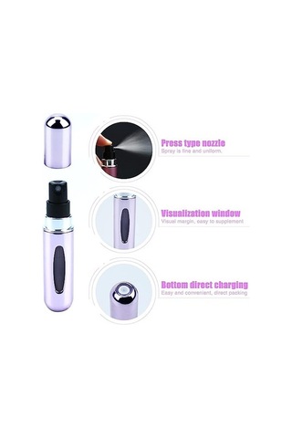 Rapsoli Mini Parfüm Şişesi Doldurulabilir Parfüm Şişesi Atomizer Cep Parfüm Şişesi Transfer Parfüm Şişesi