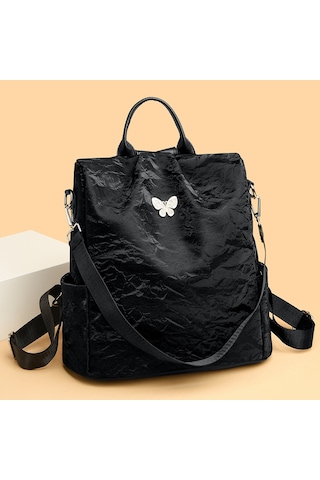 Fiyonk Büyük Kapasiteli Sırt Çantası Yeni Stil Doku Çok Amaçlı Üniversite Öğrencisi Sırt Çantası Şık Omuz Sırt Çantası Mavi Ana Resim Rengi Diğer