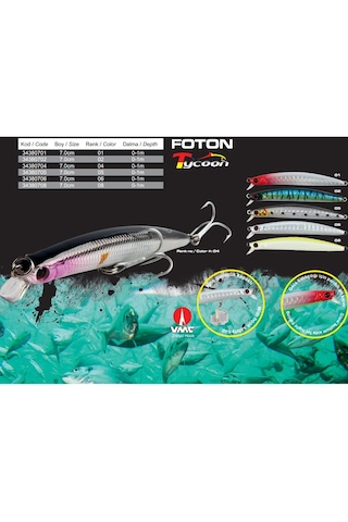 Protackle Foton Sahte Balık - Boy 7 Cm, Ağırlık 5 Gram
