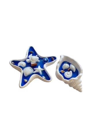 Deniz Yıldızı İstiridye Dekoratif Mum Aqua Marine Kokulu
