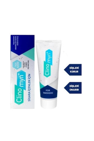 Clinomyn Smokers Sigara İçenler için Beyazlatan Diş Macunu 75 ML