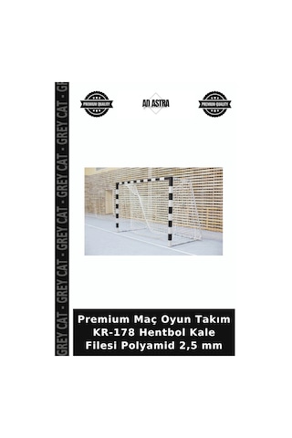 Premium Maç Oyun Takım Kr-178 Hentbol Kale Filesi Polyamid 2,5 Mm