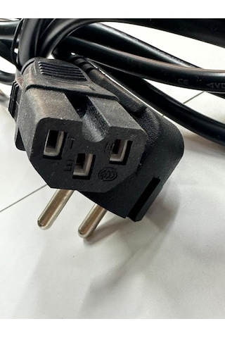 1.8 Metre Oluklu Power Kablo C15 Power Kablo 3x0.75 Mm Power Kablo