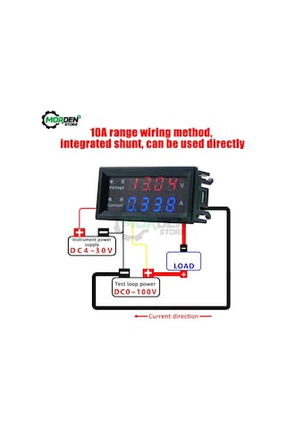 3bit 100v 10a-m4430 Dc 100v 200v 120v 10a Elektronik Volt Amp Metre Test Cihazı Dijital Voltmetre Ampermetre 0.28 ''led Ekran Voltaj Regülatörü