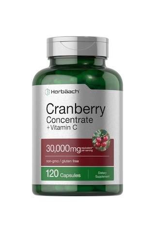 Horbaach Cranberry Concentrate Extract + Vitamin C 30,000mg 1... Aromasız