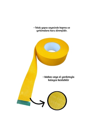 Telalı Çift Taraflı Bant 100 Mt Uzunluk, 5 Cm Genişlik