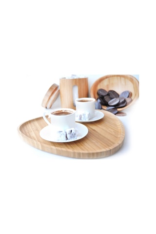 Bambum Macchiato Mini Üçgen Tepsi 22 x 21 X1.7 CM