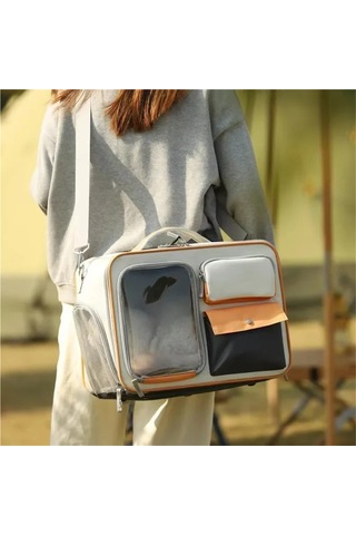 Jialan Büyük Kapasiteli Kedi Ve Köpek Sırt Çantaları Nefes