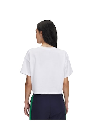 Under Armour Varsity Mix Heavyweight Crop Kadın Beyaz Yuvarlak Yaka Tişört Beyaz
