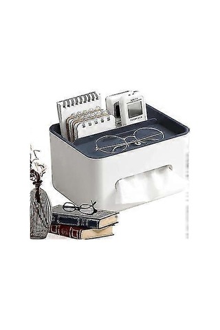 Mendil Tutucu Masa Saklama Düzenleyici, Düşmeye Karşı Dayanıklı Dikdörtgen Mendil Kutusu, 21x16x12,5 Cm, Her Mendil Kutusu Peçete Dispenserine Uyumlu