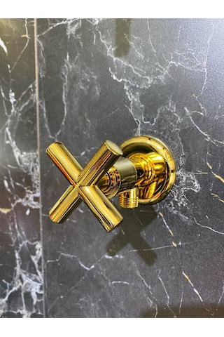 İsaoğlu Yapı Premium Parlak Gold Taharet Musluğu Gold Altın