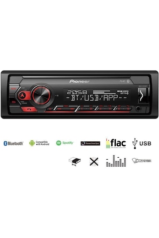 Pıoneer Mvh-s320bt-bluetootlu-usb-fm-2 Yıl Garantili Oto Teyp