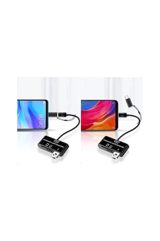 5256 Type-c Micro Usb 3in1 Sd Micrsd Kart Okuyucu Otg Çevirici Ka