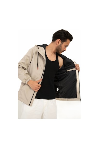 Riverstorm Erkek Taş İçi Astarlı Kanguru Cepli Su Ve Rüzgar Geçirmez Kapüşonlu Cepli Yağmurluk Taş