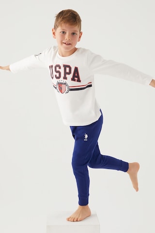 U.s. Polo Assn. Kremmelanj Erkek Çocuk Pijama Takım 5274-42552 Krem