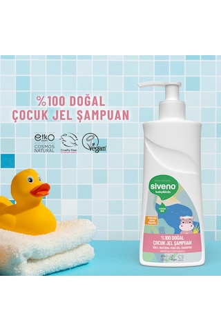 %100 Doğal Bebek Çocuk Jel Şampuanı Yenidoğan Saç Vücut Konak Önleyici 325 Ml