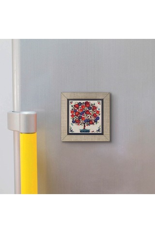 Nar Ağacı Baskılı Mdf Magnet 7x7 355
