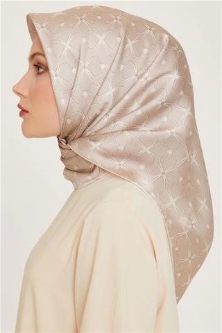 Armine Dj Saf İpek Eşarp 9207d S 01 Bej