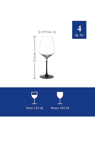 Villeroy&boch Manufacture Rock Collection Kadeh Siyah