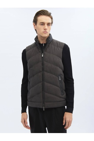 Kip Antrasit Dokuma Spor Yelek 4228558