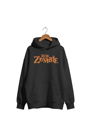Sevbano Rob Zombie Rock Metal Müzik Grubu Baskılı Unisex Oversize Premium Siyah
