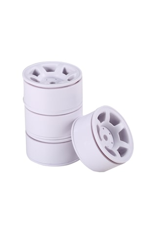 Kosona Ax-415wh 1/10 Rc Araç Plastik Jant Seti - 4 Parça, 46x23mm, Beyaz, Tf2 Cc01 Cc02 Lc70 Lc80 D90 Uyumlu