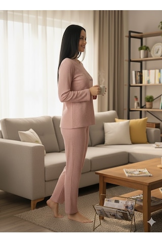 Kadın Pembe İnspire Pijama Takımı Pembe