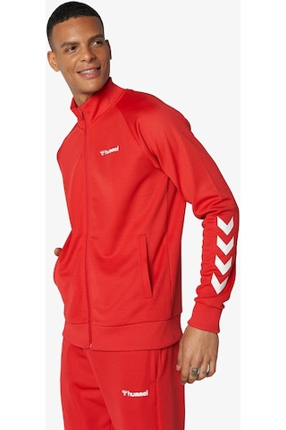 Hummel Hmlfalconzo Zip Erkek Kırmızı Eşofman Üstü 921133-3658 Kırmızı