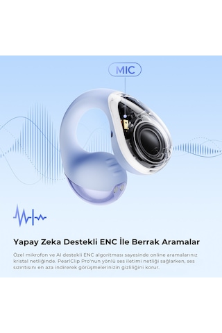 Soundpeats Pearlclip Pro Bluetooth 6.0 Kulak İçi Kulaklık