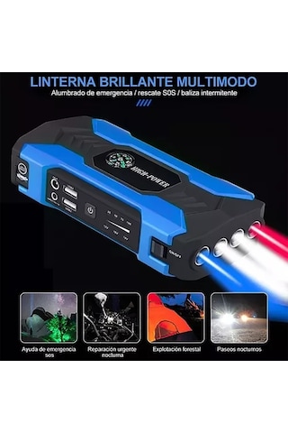 Geeksen 28000mah 12v General Motors Acil Marş Güç Marşı Dijital Ekranlı/dijital Ekransız