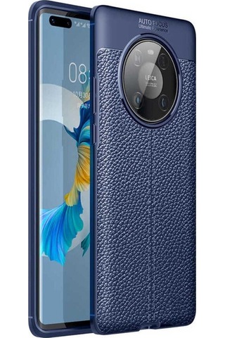 Huawei Mate 40 Pro Kılıf Zore Niss Silikon Kapak Lacivert