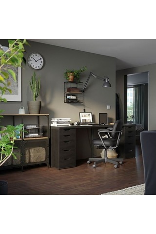 Ikea Lagkapten Çalışma Masası Tablası, Venge, 200x60 Cm