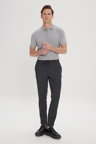 Ac&Co / Altınyıldız Classics Slim Fit Dar Kesim Beli Bağlamalı Yan Cepli Erkek Pantolon - Antrasit