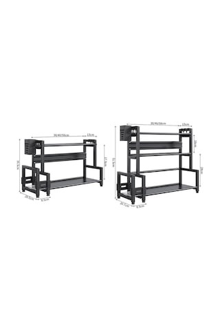 Sones Çift Katmanlı 30 Cm Mutfak Çok Amaçlı Raf Ev Tezgahı Baharat Depolama Rafları Diğer