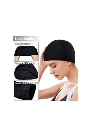 Adet Yüzme Boneleri Havuz Yüzme Yetişkinler İçin Yüzme Boneleri Y Siyah