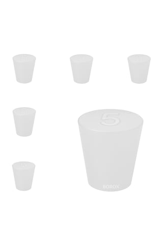 Borox Silikon Tıpa No 5 - 22x29x28mm - 5 Adet