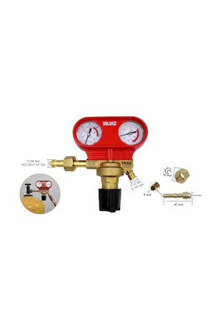 Yıldız 5370s 0-10 Bar Hidrojen Basınç Düşürücü Saat